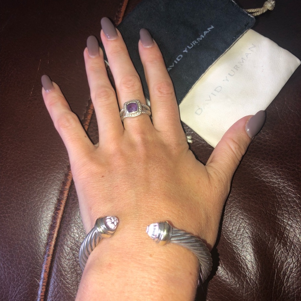 David Yurman amethyst cable ring - Picture 5 of 8